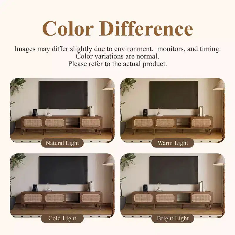 78" TV Console with Hidden Storage & Open Shelf – for TVs up to 85"