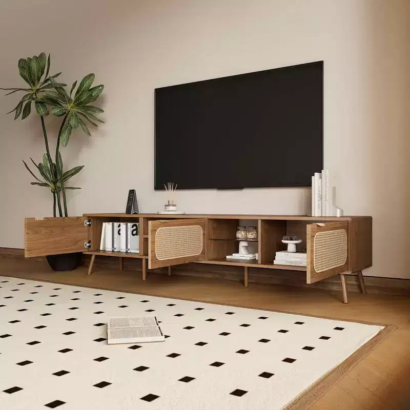 78" TV Console with Hidden Storage & Open Shelf – for TVs up to 85"