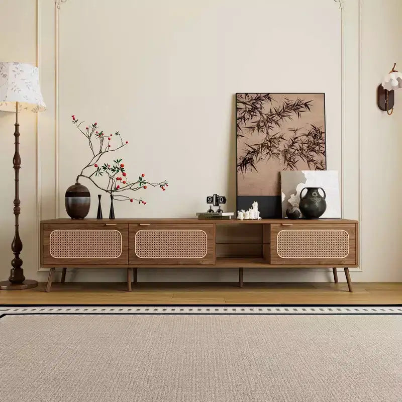 78" TV Console with Hidden Storage & Open Shelf – for TVs up to 85"