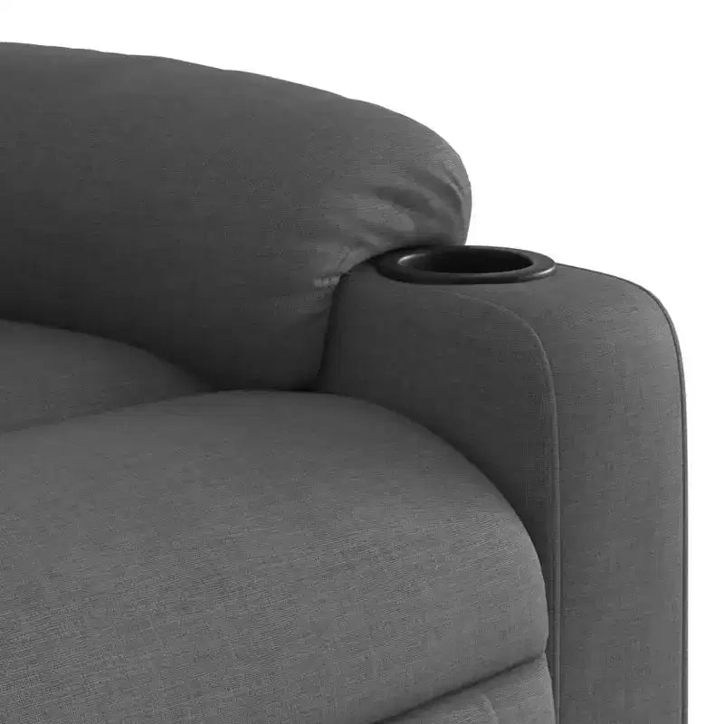 Manual Push-Back Massage Recliner Chair – 6-Point Vibration, Dual Cup Holders