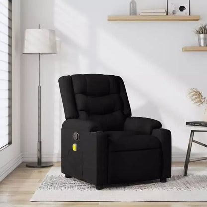 Manual Push-Back Massage Recliner Chair – 6-Point Vibration, Dual Cup Holders