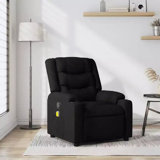 Manual Push-Back Massage Recliner Chair – 6-Point Vibration, Dual Cup Holders
