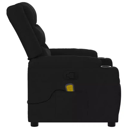 Manual Push-Back Massage Recliner Chair – 6-Point Vibration, Dual Cup Holders