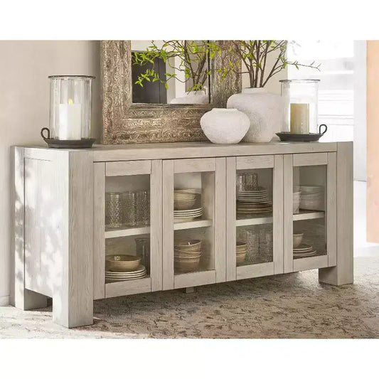 TV Media Entertainment Console, Adjustable Shelves