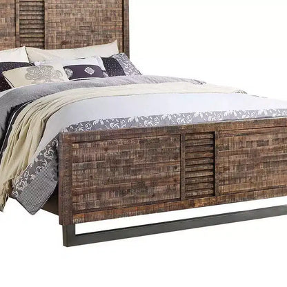 Andria Queen Bed – Reclaimed Oak Finish