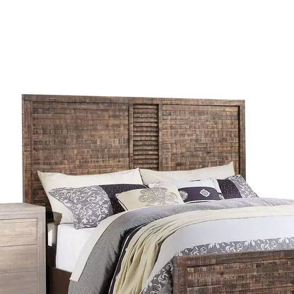 Andria Queen Bed – Reclaimed Oak Finish